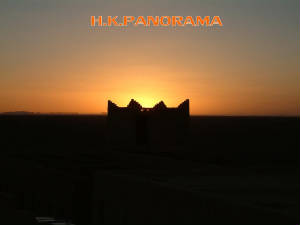 Panorama in the evening 